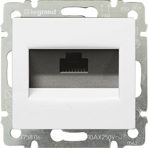 фото Розетка компьютерная legrand сп valena rj45 белая (diy - упак.) (694286)