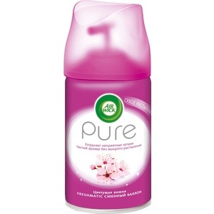 

Освежитель воздуха Airwick PURE ''Цветущая вишня'', сменный баллон 250 мл, PURE "Цветущая вишня", сменный баллон 250 мл