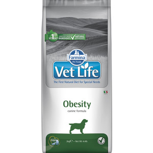 фото Сухой корм farmina vet life obesity canin диета при ожирении для собак 2кг