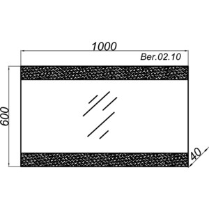 фото Зеркало aqwella бергамо 100x60 (ber.02.10)