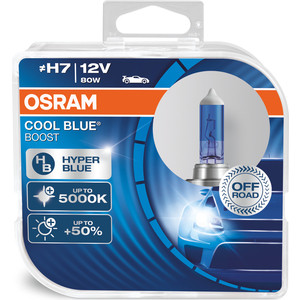 фото Галогенные лампы osram h7 cool blue boost, 5000к, 12v, 55w, 2 шт, 62210cbb-hcb