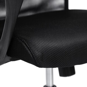 Кресло TetChair PRACTIC кож/зам, ткань, черный