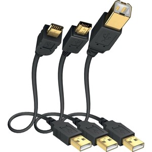 Кабель межблочный Inakustik Premium High Speed USB Mini 2.0, 1 m, 01070021