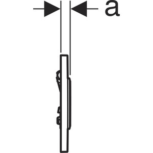 Привод смыва Geberit HyTouch Sigma 10 пневматический, для писсуара, матовый хром/хром (116.015.KN.1) HyTouch Sigma 10 пневматический, для писсуара, матовый хром/хром (116.015.KN.1) - фото 3