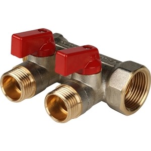 

Коллектор STOUT с шаровыми кранами 3/4'' на 2 выхода 1/2'' (красные ручки) (SMB 6200 341202), с шаровыми кранами 3/4" на 2 выхода 1/2" (красные ручки) (SMB 6200 341202)