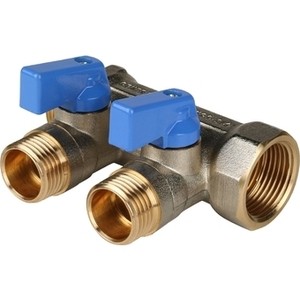 

Коллектор STOUT с шаровыми кранами 3/4'' на 2 выхода 1/2'' (синие ручки) (SMB 6201 341202), с шаровыми кранами 3/4" на 2 выхода 1/2" (синие ручки) (SMB 6201 341202)