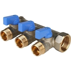 

Коллектор STOUT с шаровыми кранами 3/4'' на 3 выхода 1/2'' (синие ручки) (SMB 6201 341203), с шаровыми кранами 3/4" на 3 выхода 1/2" (синие ручки) (SMB 6201 341203)