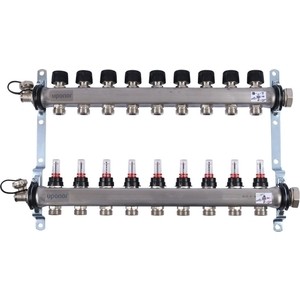 

Коллекторная группа UPONOR SMART S с расходомерами стальной 1х3/4 евроконус на 9 выходов (1086545), SMART S с расходомерами стальной 1х3/4 евроконус на 9 выходов (1086545)