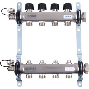 

Коллекторная группа UPONOR SMART S с клапанами стальной 1х3/4 евроконус на 4 выхода (1088047), SMART S с клапанами стальной 1х3/4 евроконус на 4 выхода (1088047)